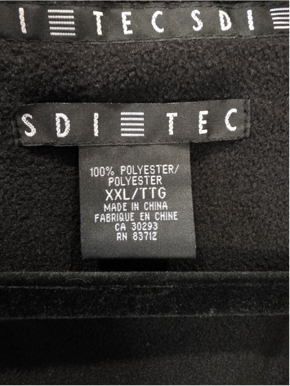 Golf Club SDI TEC Vest Mens XXL Cream Black Full Zip Fleece Lined Zip Pockets - Picture 8 of 10